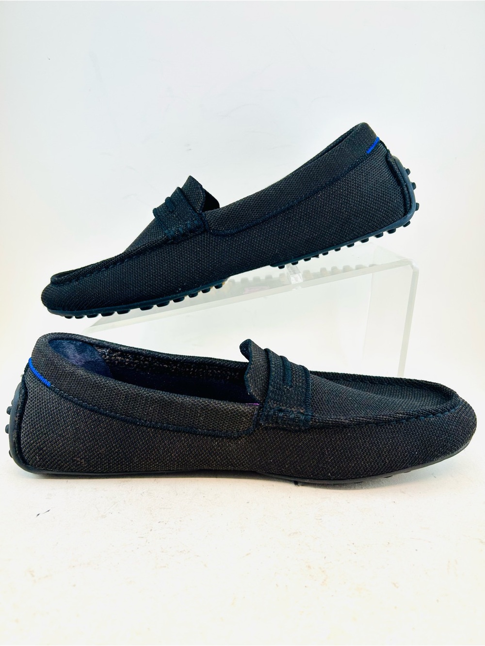 Rothy's Black Driver Slip On Knit Loafers, size 10.5 EU 41.5 - Picture 4 of 11